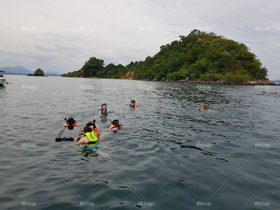 snorkeling at samet island groups Bangkok Thailand