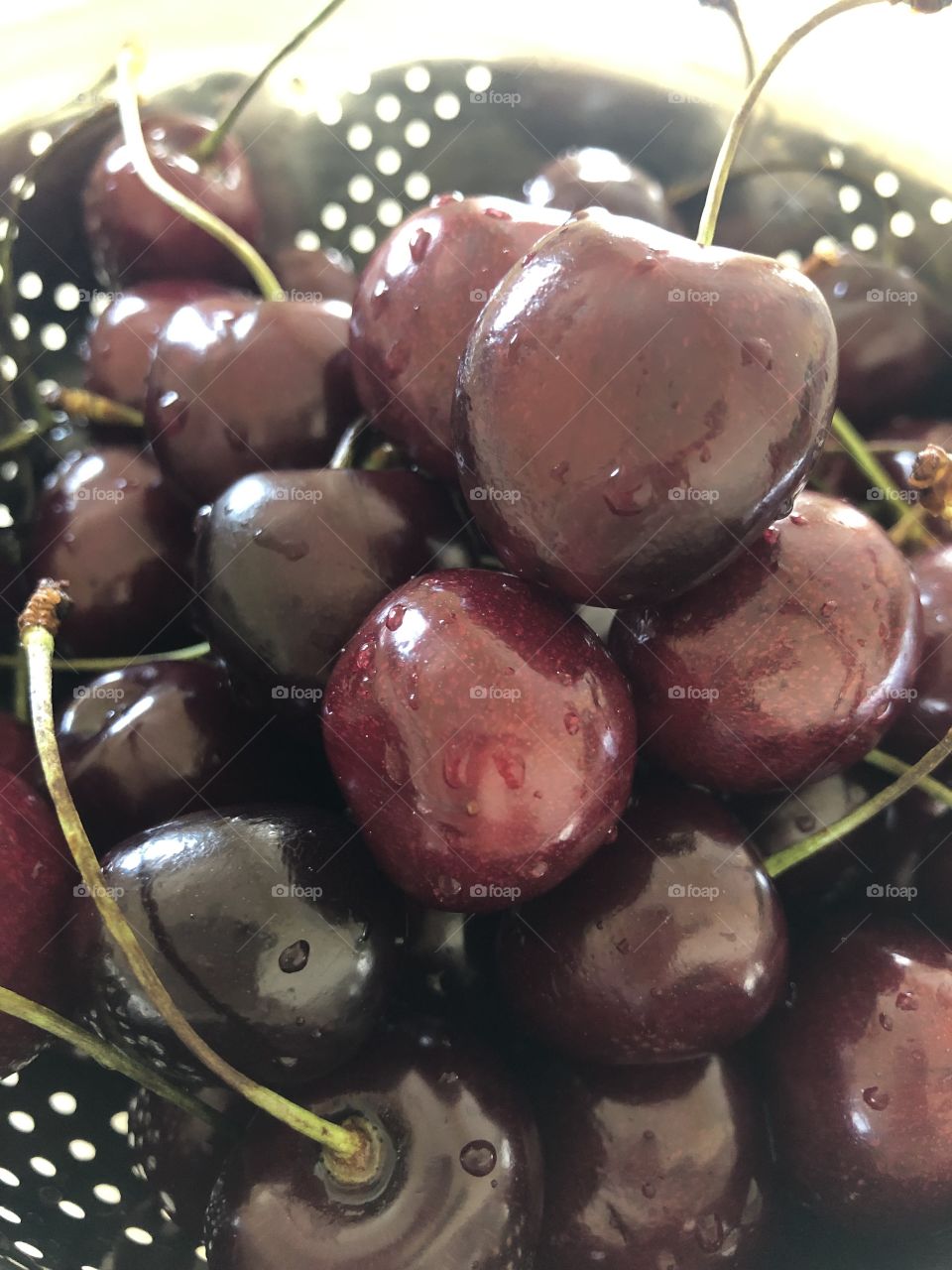 Fresh juicy cherries 