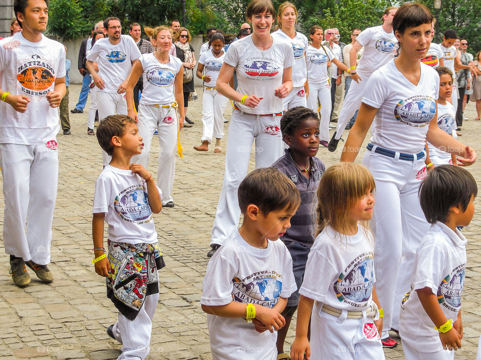 Capoeira show in Brussels