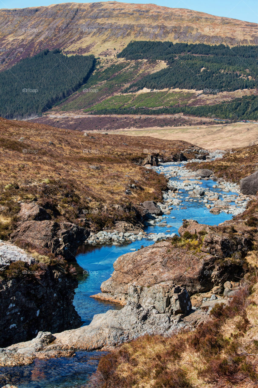 The fairy pool in isle of Skye