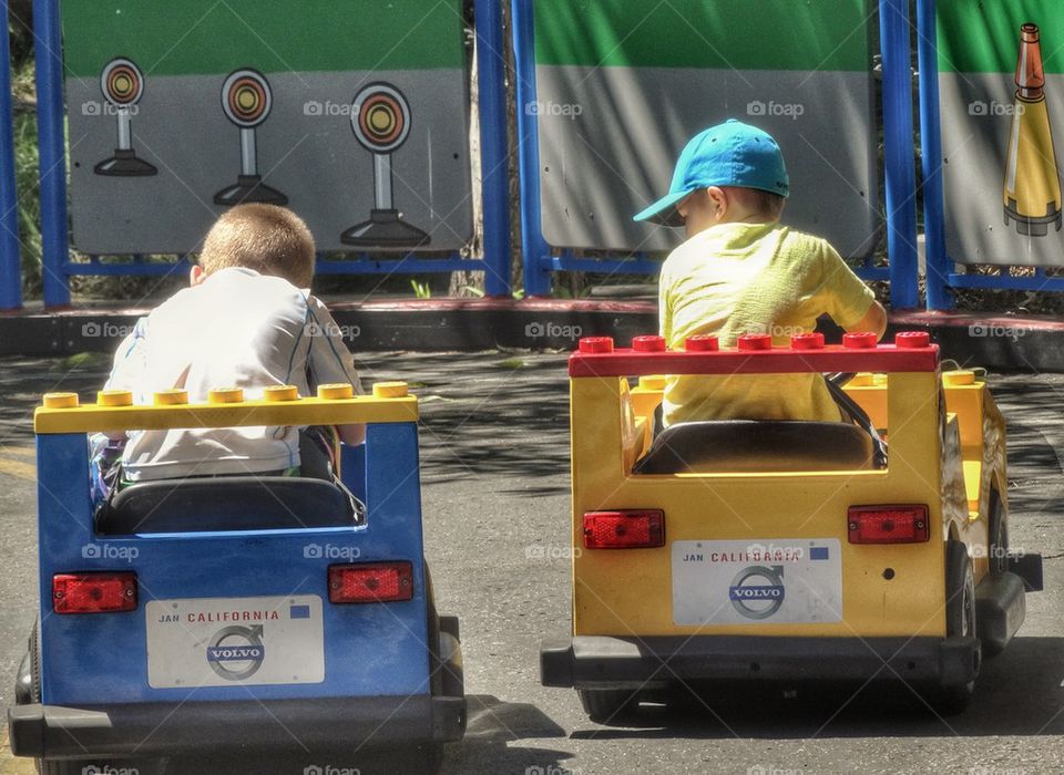 Boys Racing Cars