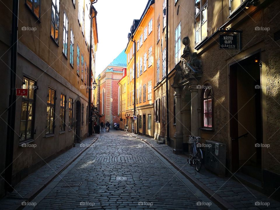 Small street in Old town.