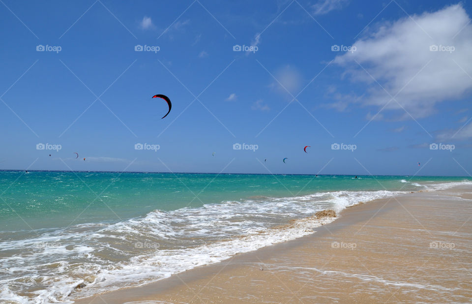 Kiting in costa calma