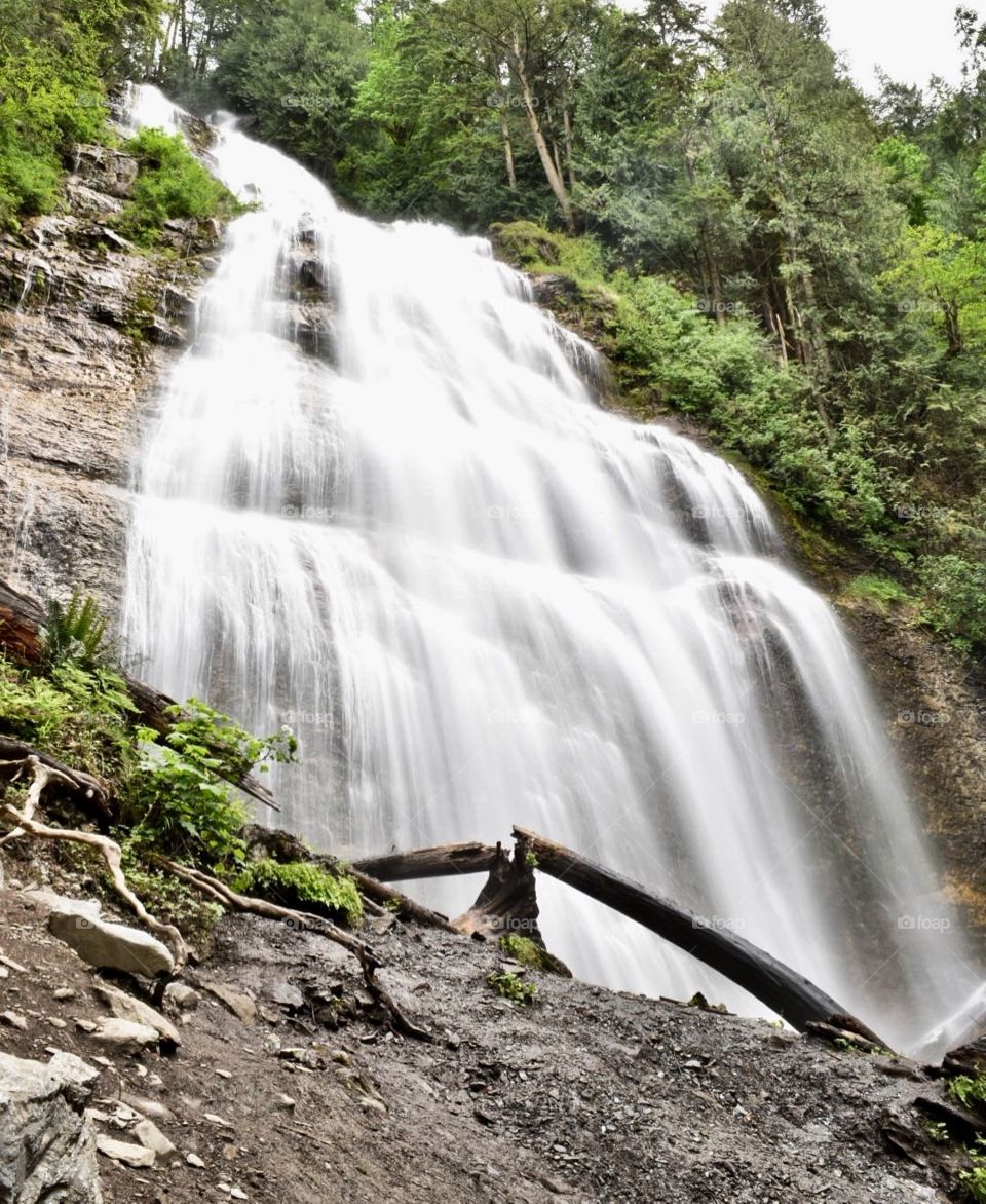 Bridal Veil Falls are so appropriately named!! These beautiful falls are just a fifteen minute walk from the parking lot and are located in Bridal Falls Provincial Park bear Hope, British Columbia, Canada
