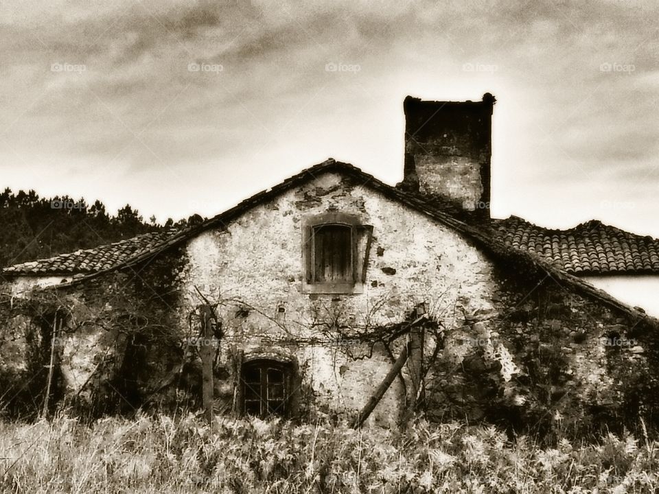 Old Abandoned Farmhouse. Abandoned farmhouse in Teo, Galicia