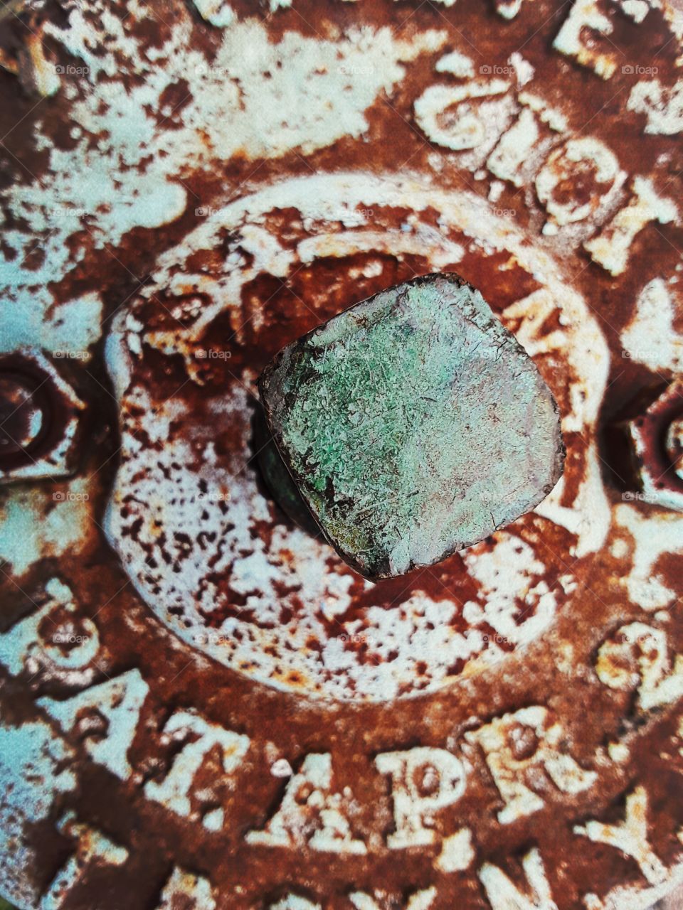 Old fire hydrant top