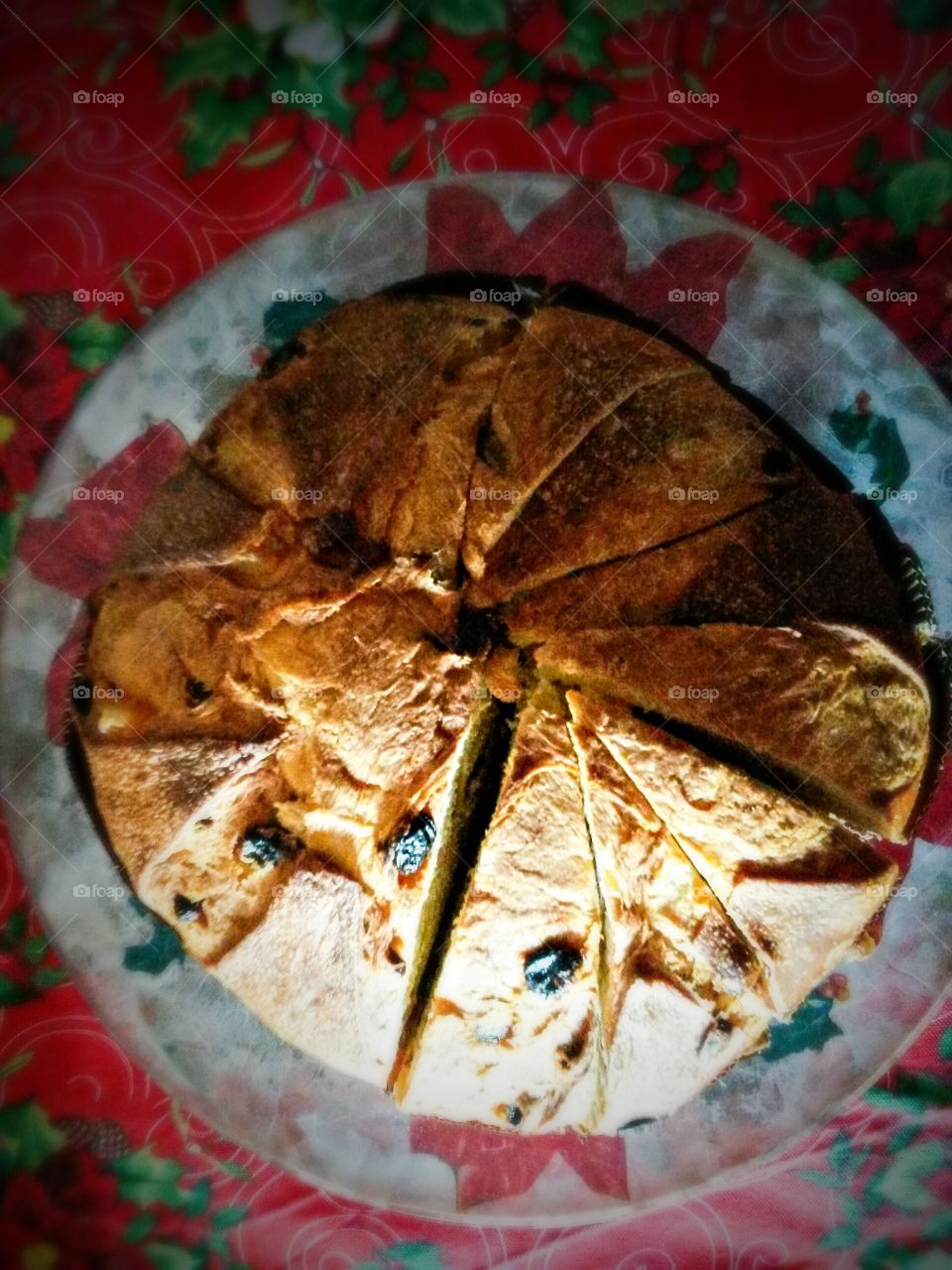 italian traditional panettone for christmas celebration