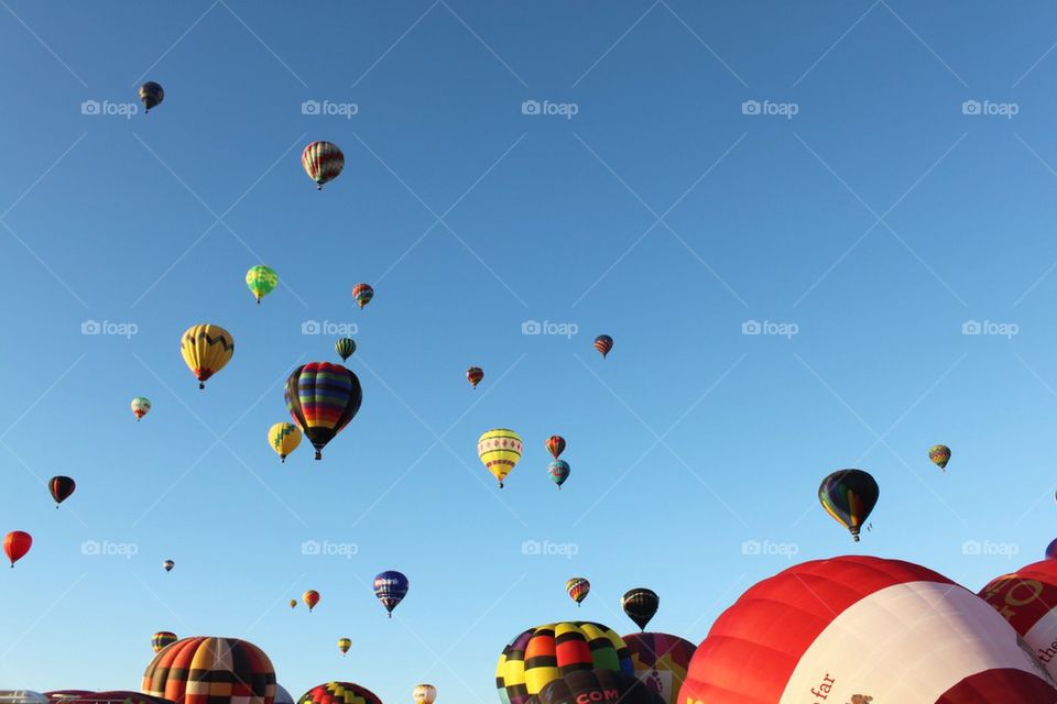 Hot air balloons