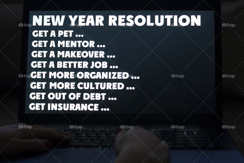 New Year Resolution ... Get ...