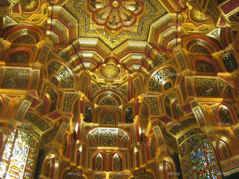 gold ceiling