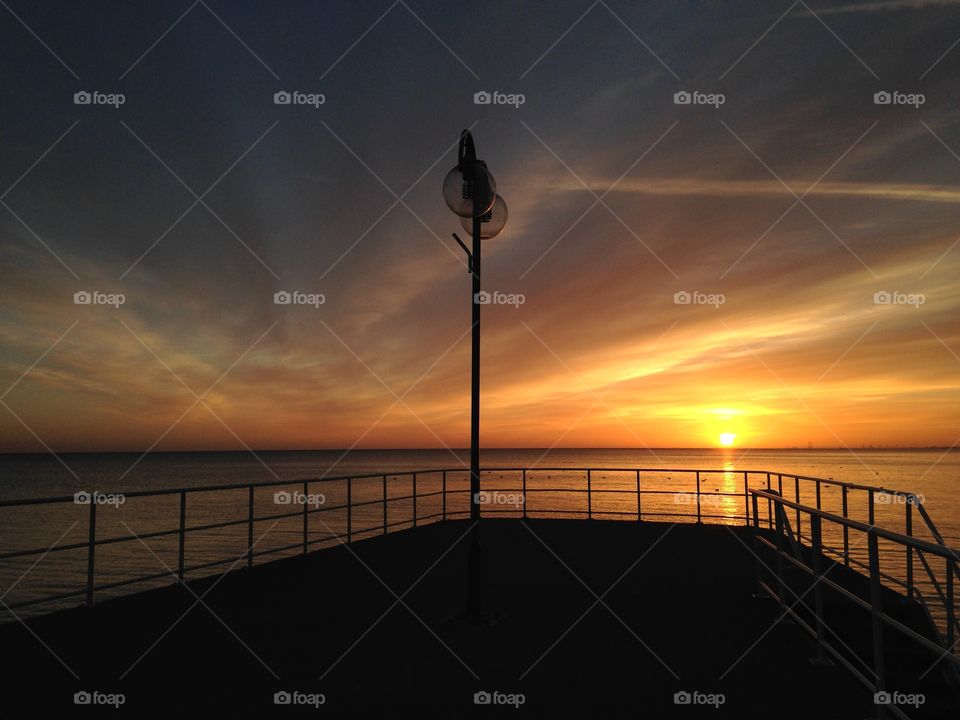 Sunset, Dawn, Beach, Ocean, Water