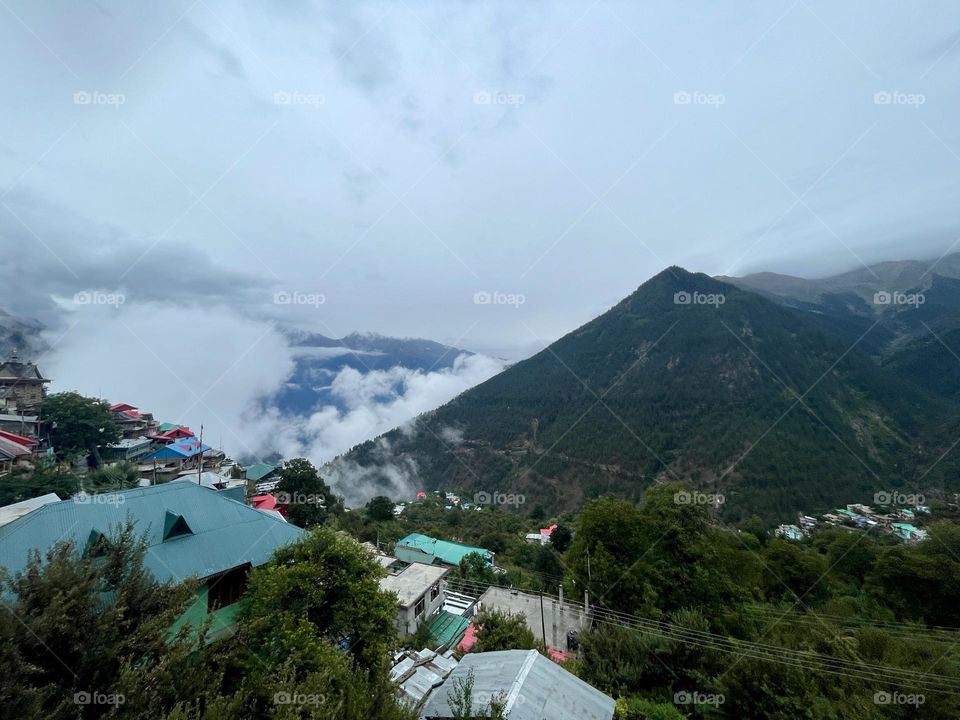 A rainy day in countryside 