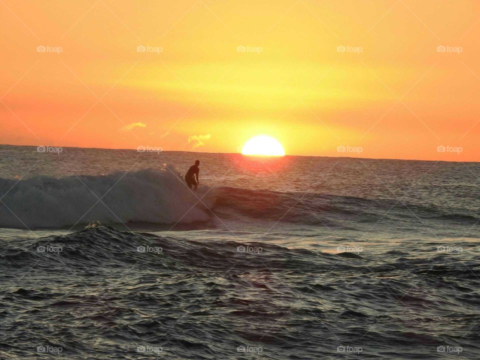 Catching a wave at last light!