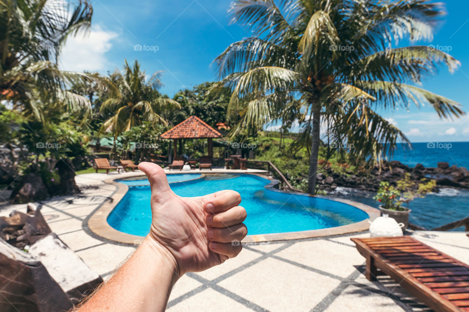 Pool in the tropics