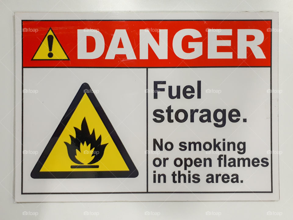 Safety Sign - Danger (Fuel Storage)