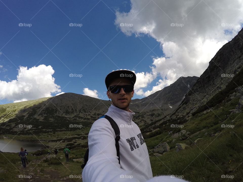 selfi in the mountain