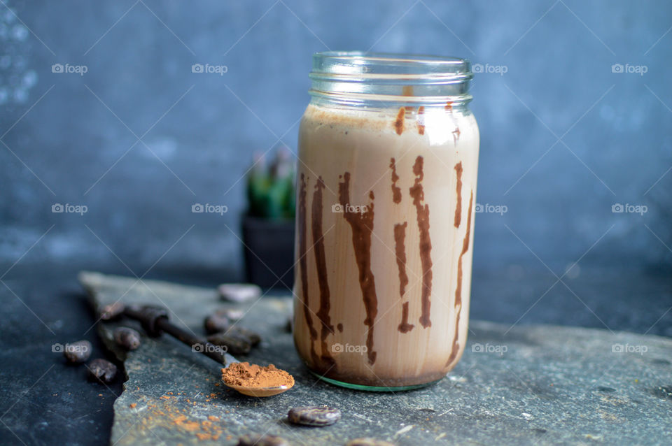 Refreshing cocoa chocolate drink , healthy and yummy drink is our favourite 