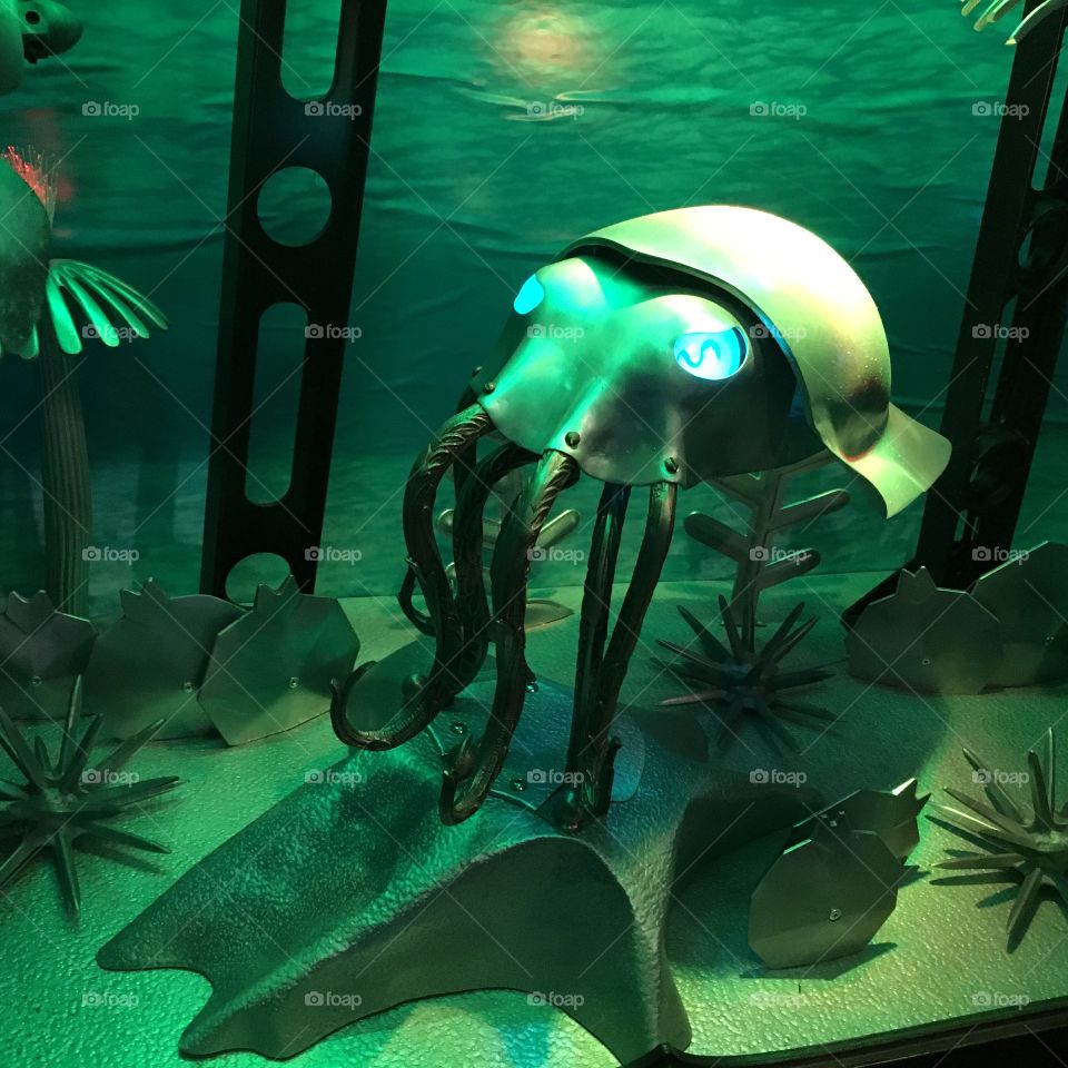 Steampunk octopus art 