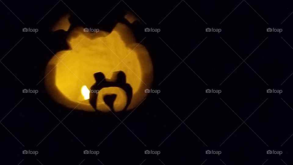 Spooky jack-o-lantern