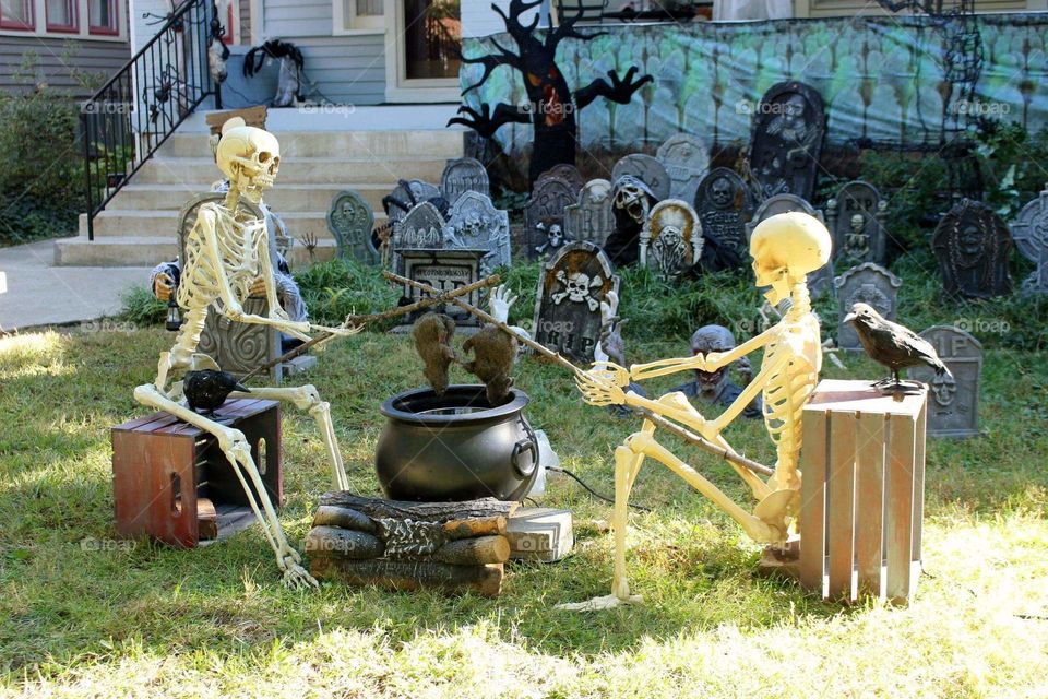 skeleton Halloween decorations