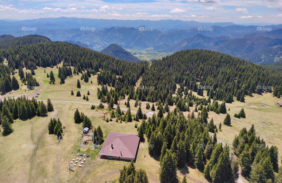 Mountain view from above