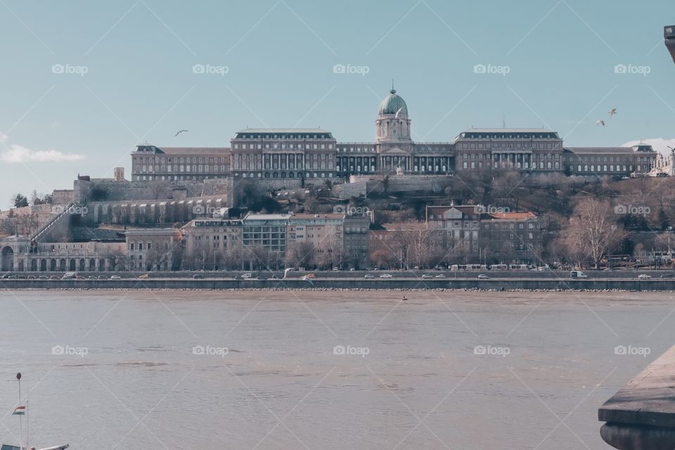 Buda castle  in Budapest 