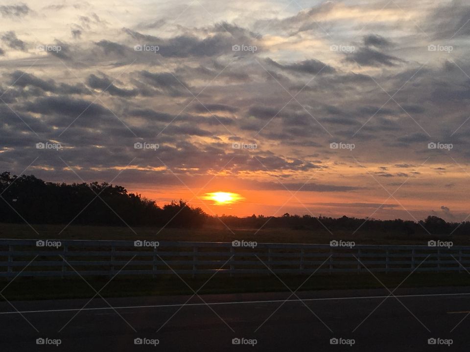 Sun rise in Richmond Texas
