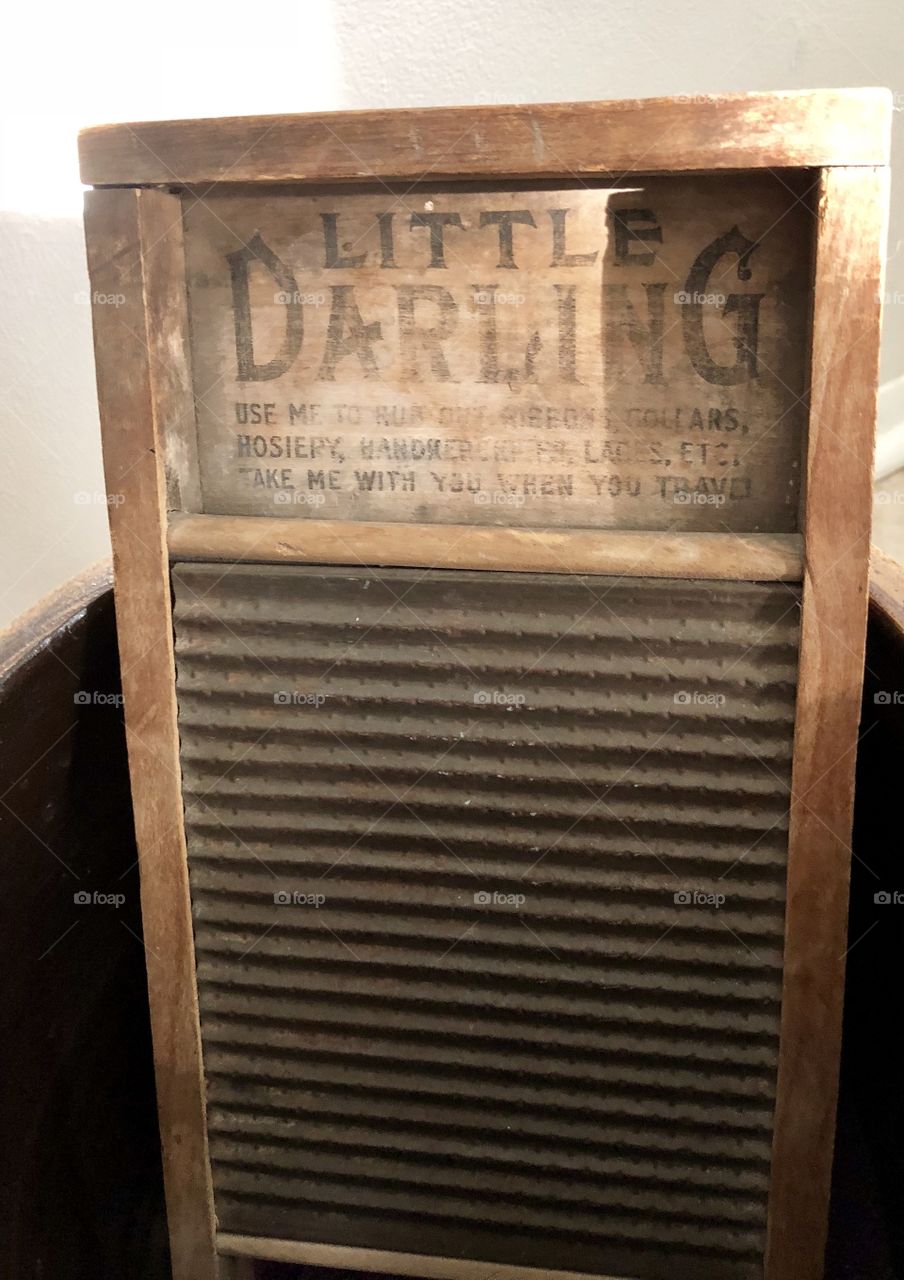 Old  wash board 