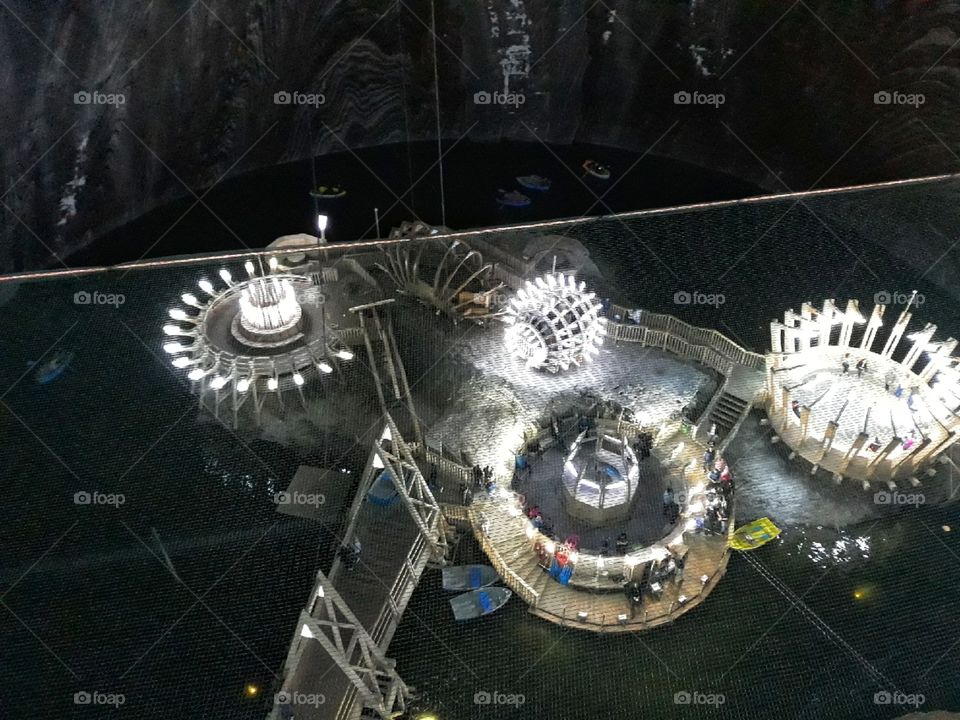 Light show in a cave