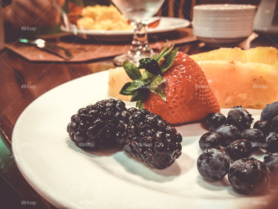 Berries on a Plate