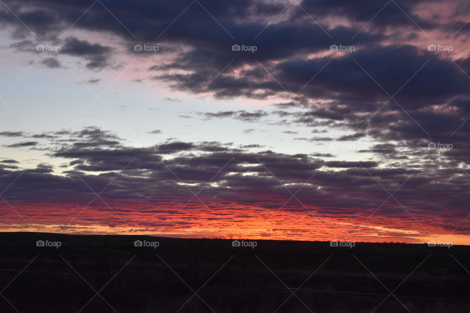 morning sky in new mexico usa