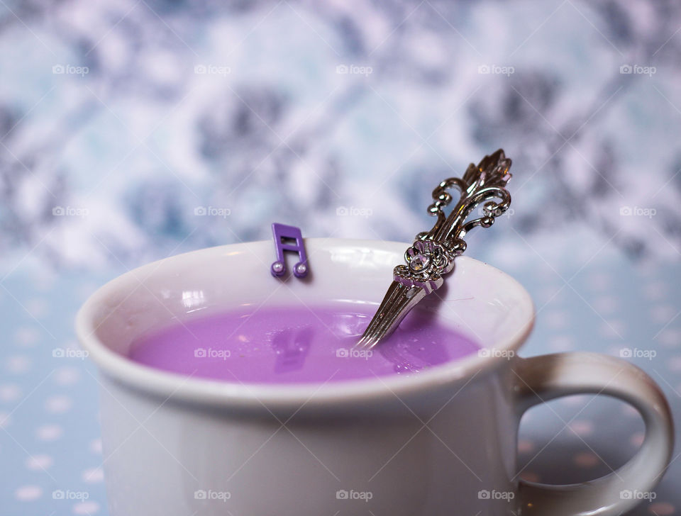 violet lilac glitter drink beautiful kawaii music