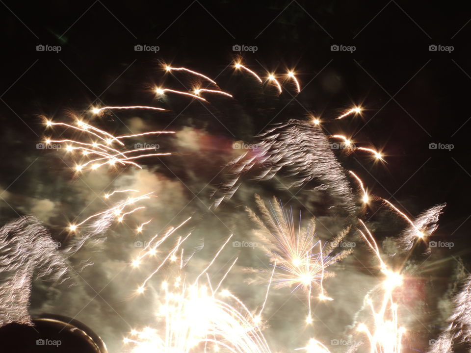 Fireworks fill the night sky during Illuminations at EPCOT at the Walt Disney World Resort in Orlando, Florida.