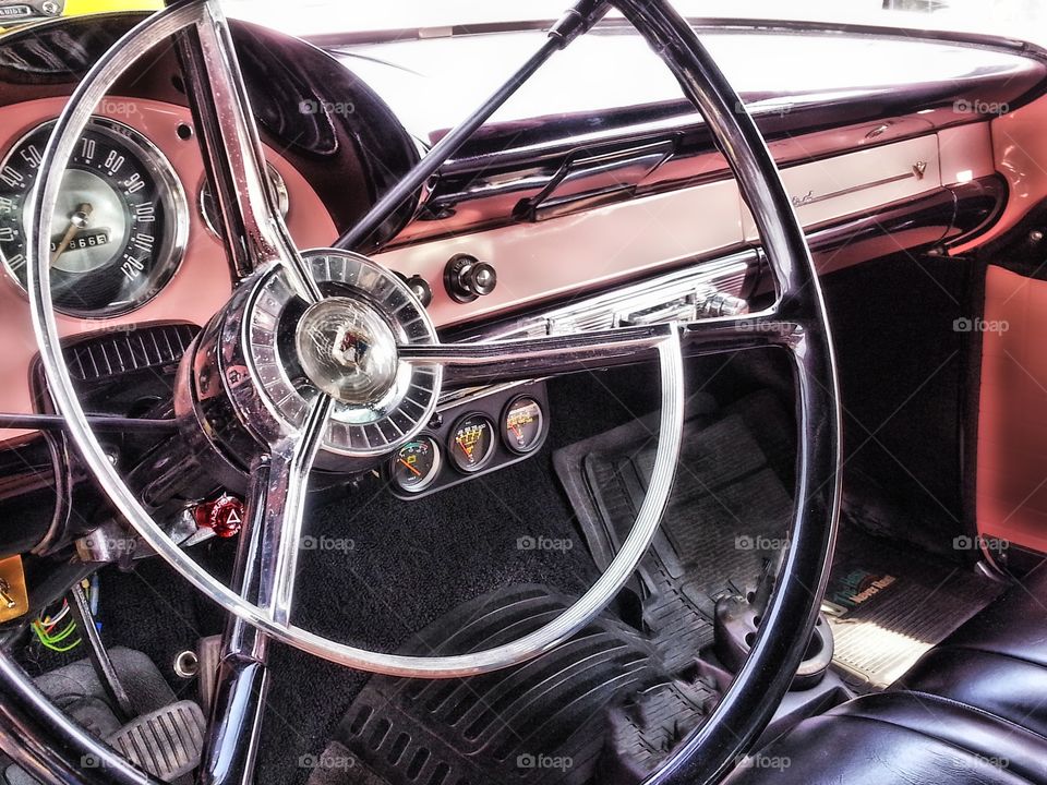 Steering wheel of a car