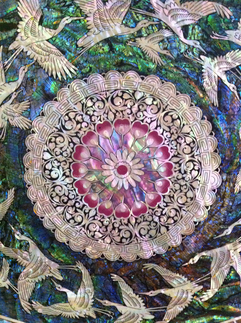 of birds plate art by portokalis