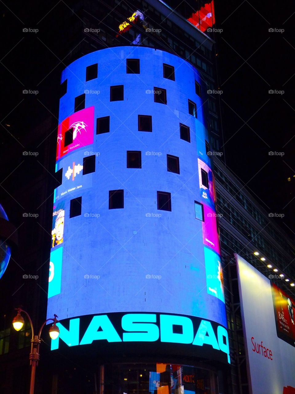 NEW YORK CITY TIMES SQUARE NASDAQ