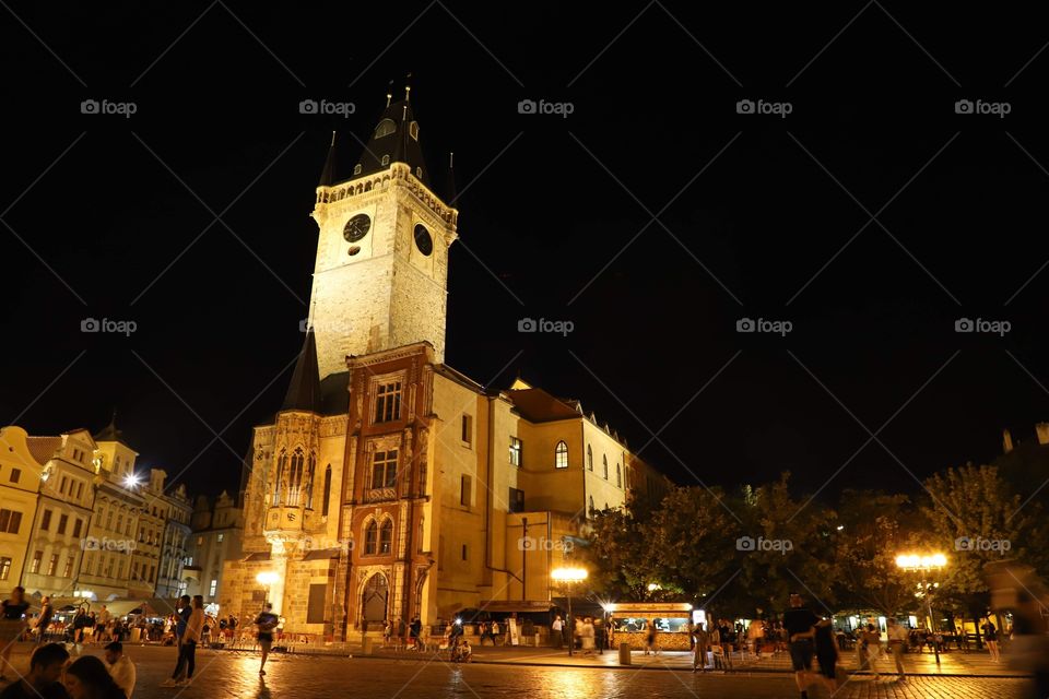 Light in the Prague city 