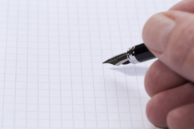 Pen and paper