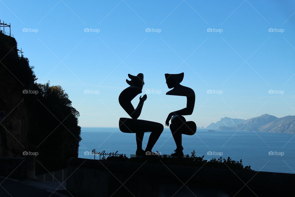 Sculpture,  Amalfi Coast. Italy
