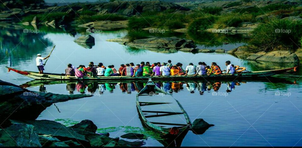 A perfect reflection... Rustic life of local India...