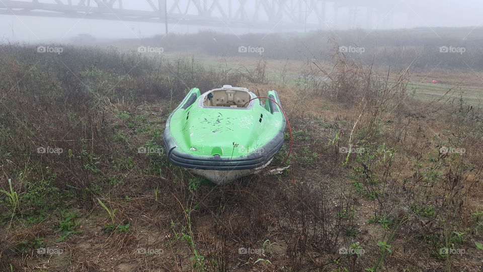 found this jet ski on a morning walk it was in the most crazy place