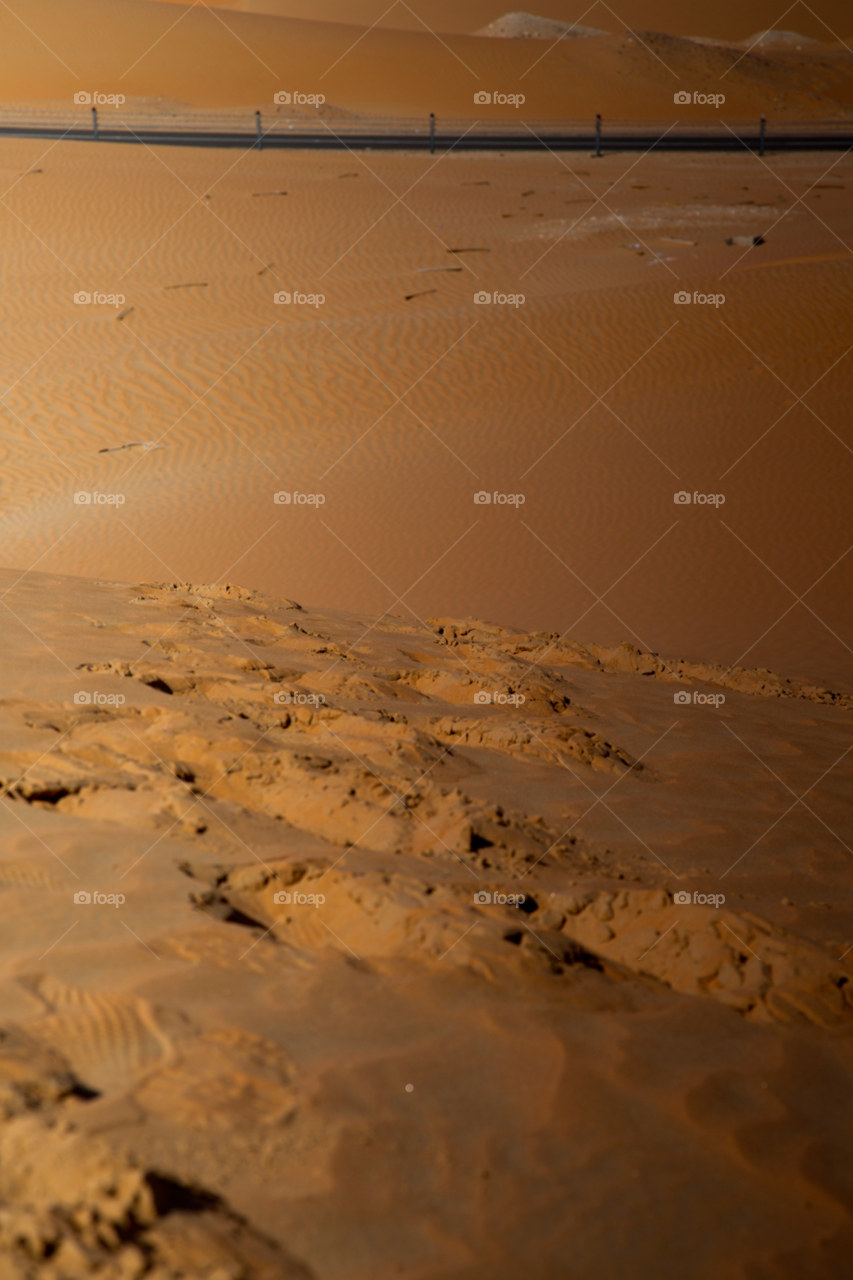 sand walking desert footprint by almaskari