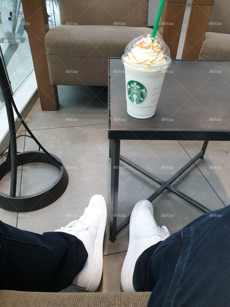 just relax at Starbucks