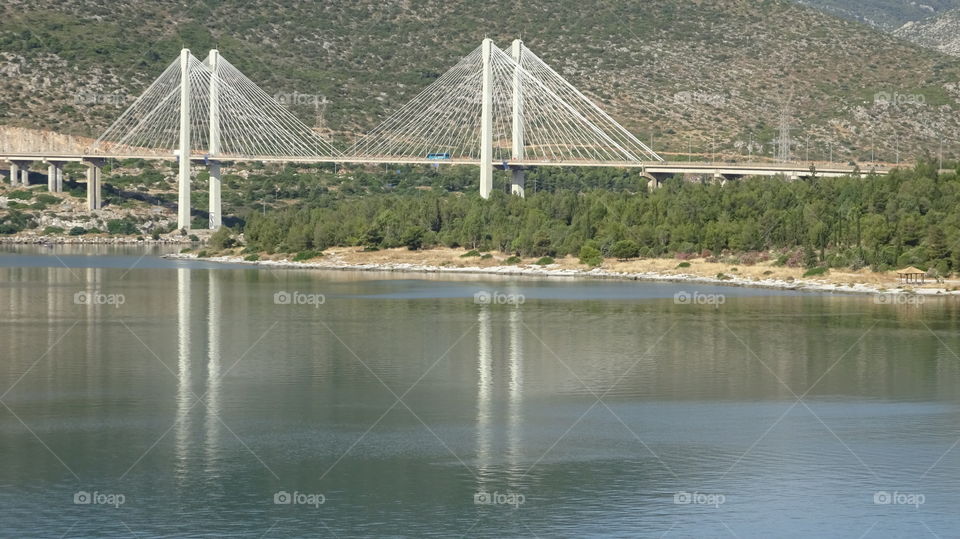 Greece Chalkida bridge. Greece Chalkida bridge