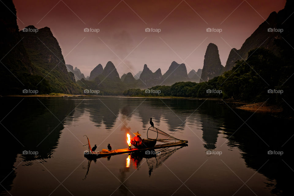 Cormorant fisherman at the Li river