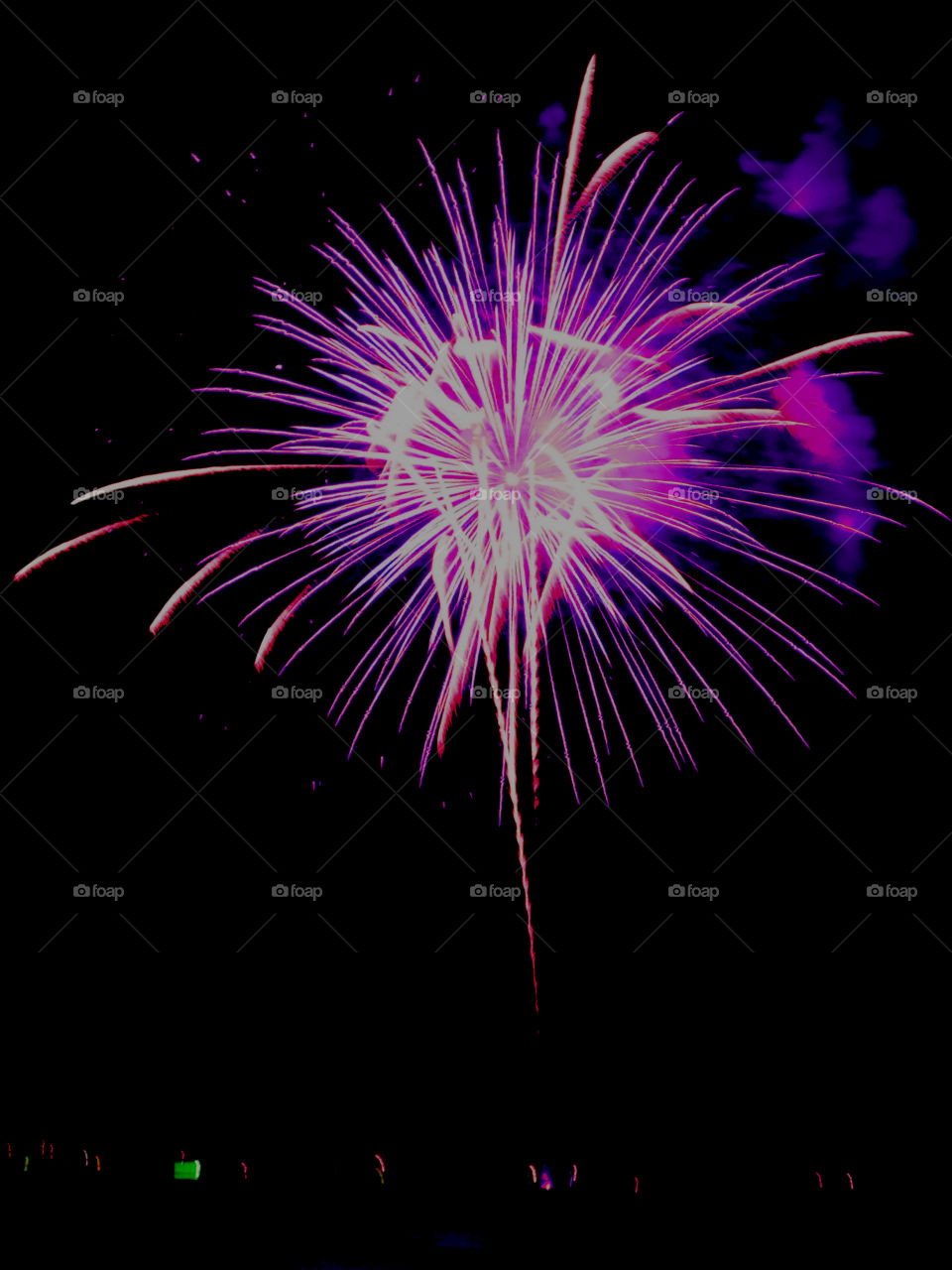 Here, over the Gulf of Mexico, a barrage of missiles designed to explode in a controlled way explode with brilliant red, orange, yellow, green, blue and purple colors! Thousands of people across the United States will be celebrating Independence Day on July 4th by attending firework displays!