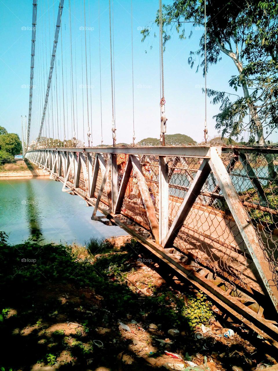 hanging bridge at Cuttack Odisha India
