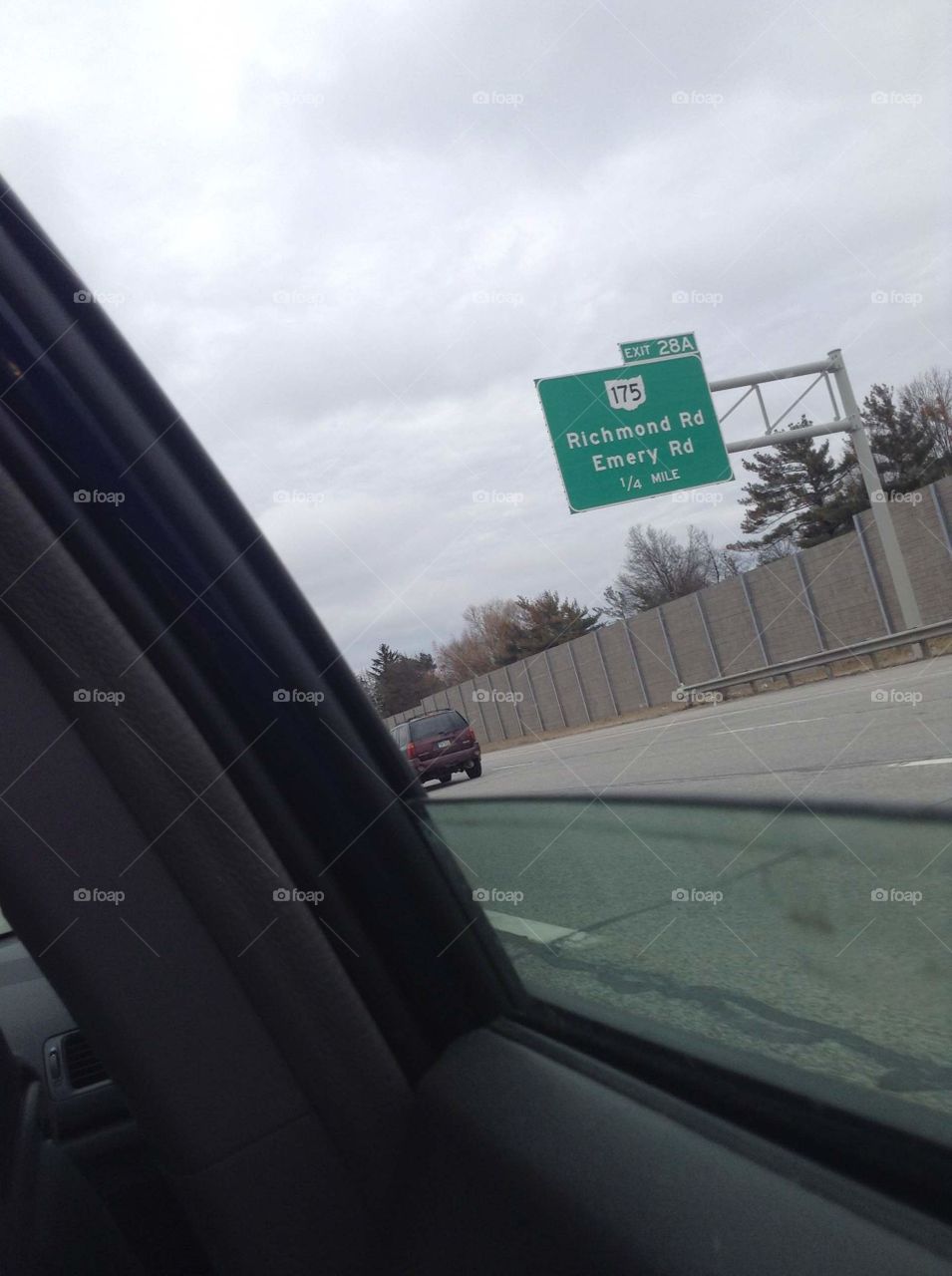 The next exit will be Richmond and Emery roads.