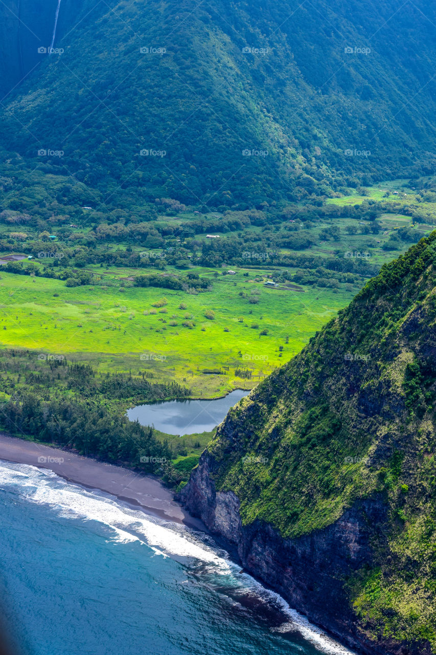 Hamakua coast- view from helicopter