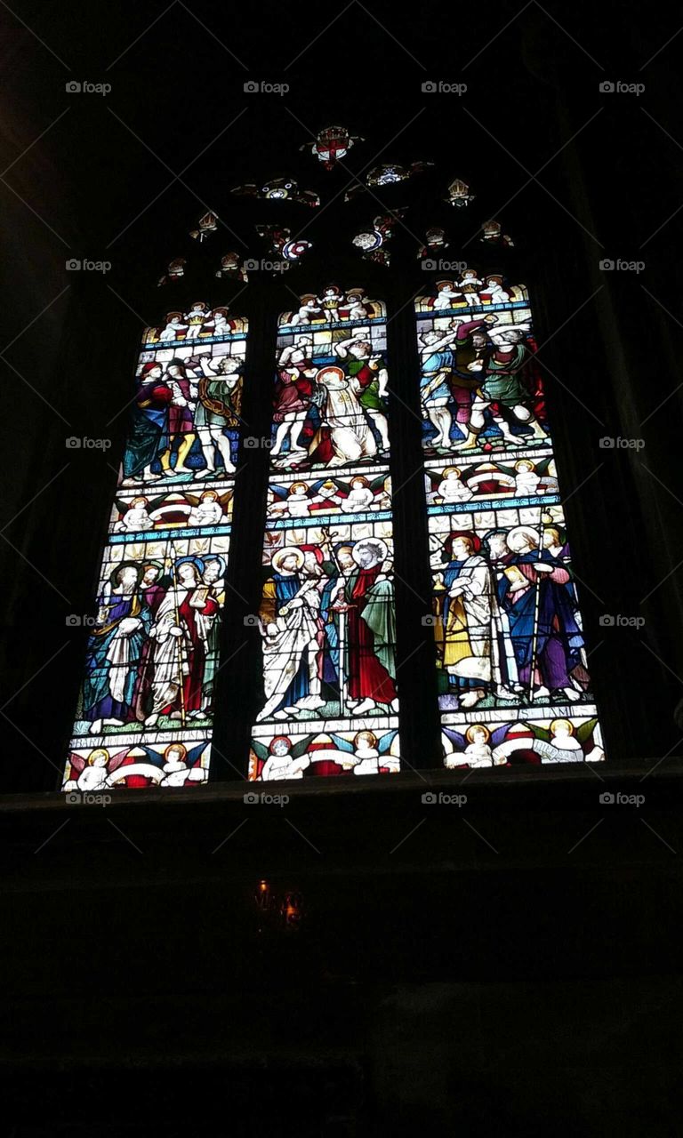 Church, Religion, Stained Glass, Cathedral, No Person